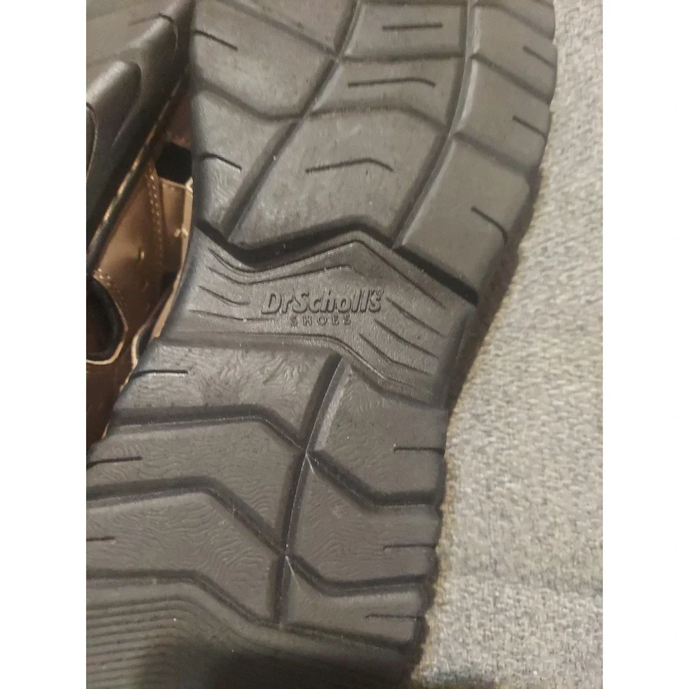 Dr Scholls Men's Sandals Sz 10M Candid Fisherman Closed Toe Memory Foam Cool Fit